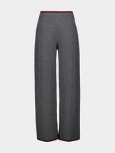 Gucci Dusty Grey Wool Straight-Leg Trousers