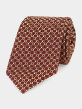 Gucci Dark Red Horsebit Silk Tie