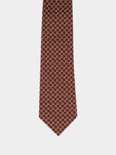 Gucci Dark Red Horsebit Silk Tie