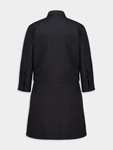 Gucci Ardesia Grey Wool Mini Dress