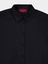 Gucci Ardesia Grey Wool Mini Dress