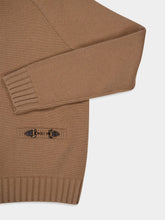 Gucci Camel Wool-Cashmere Crewneck Pullover