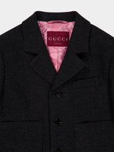 Gucci Dark Grey Heavy Wool Flannel Jacket