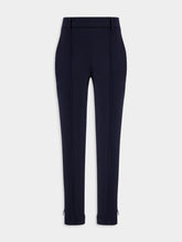 Gucci Marine Blue Slim-Fit Wool-Silk Trousers