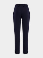 Gucci Marine Blue Slim-Fit Wool-Silk Trousers