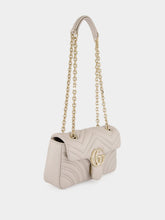 Gucci Light Grey GG Marmont Small Shoulder Bag