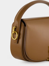 Saint Laurent Fox Brown Voltaire Calfskin Shoulder Bag