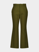 Gucci Forest Green GG Canvas Trousers