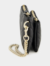 Gucci Black GG Marmont Pouch with Chain