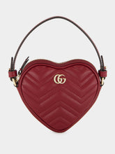 Gucci Rosso Ancora GG Marmont Heart Mini Bag
