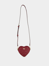 Gucci Rosso Ancora GG Marmont Heart Mini Bag