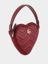 Gucci Rosso Ancora GG Marmont Heart Mini Bag
