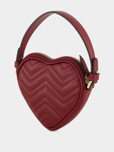 Gucci Rosso Ancora GG Marmont Heart Mini Bag