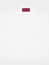 Gucci White Cotton T-Shirt with Horsebit Beads