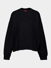 Gucci Black Brushed Cotton Jersey Sweatshirt