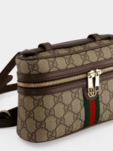 Gucci Beige and Brown Ophidia Small Vanity Bag