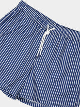 Fedeli Dark Blue Striped Madeira Swim Trunks