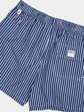 Fedeli Dark Blue Striped Madeira Swim Trunks