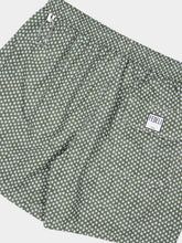 Fedeli Olive Green Print Madeira Swim Trunks