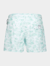 Fedeli Medium Sea Green Print Madeira Swim Trunks