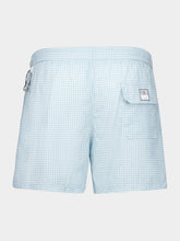 Fedeli Light Cyan Blue Madeira Sakar Swim Trunks
