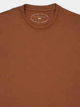 Fedeli Sienna Brown Knitted Cotton T-Shirt