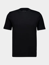 Fedeli Black Knitted Cotton T-Shirt