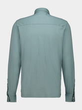Fedeli Green Knitted Cotton Long Sleeve Shirt