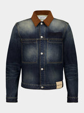 Denim Trucker Jacket in Washed Blue