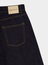 Alexander McQueen Indigo Wide-Leg Denim Jeans