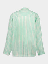 Balenciaga Green Shirt Swing Pyjama Stripes