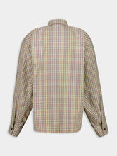 Balenciaga Zip-up Shirt in Beige and Khaki