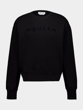 Alexander McQueen Black Logo Cotton Sweatshirt