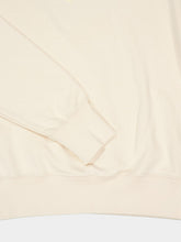 McQueen Ivory Flocked Logo Sweatshirt