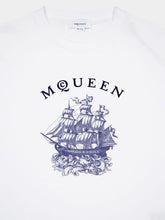 Alexander McQueen White Ship Tattoo Print T-Shirt