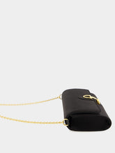 Gucci Black Silk Satin Gucci 73 Clutch with Horsebit