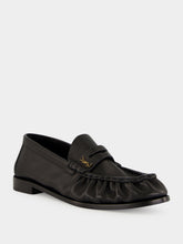 Saint Laurent Black Le Loafer Matte Leather Penny Loafers