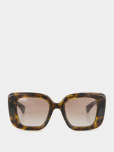 Gucci Dark Brown Tortoiseshell Butterfly Sunglasses