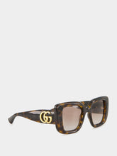 Gucci Dark Brown Tortoiseshell Butterfly Sunglasses