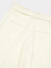 Gabriela Hearst Ivory Norman Straight-Leg Tweed Pants