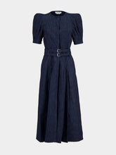 Gabriela Hearst Blue Denim Cotton Patricia Midi Dress