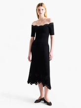 Altuzarra Black Posy Off-Shoulder Top