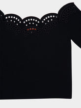 Altuzarra Black Posy Off-Shoulder Top