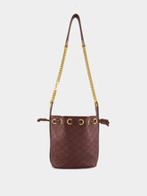 Saint Laurent Rouge Cabernet Cassandre Bucket Bag in Lambskin