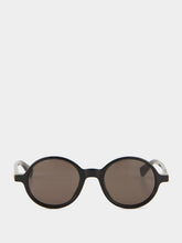 Bottega Veneta Black Grey Classic Round Sunglasses