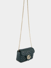 Gucci Green GG Marmont Mini Leather Shoulder Bag