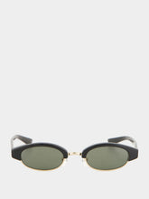 Alexander McQueen Ellipse Sunglasses in Black and Smoke