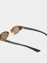 Alexander McQueen Ellipse Sunglasses in Havana and Brown