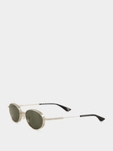 Alexander McQueen Silver Round Metal Sunglasses