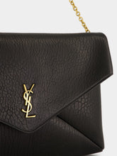 Saint Laurent Black Cassandre XXL Lambskin Envelope Bag